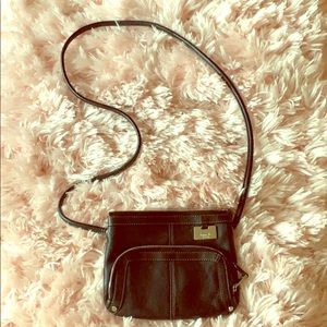 Leather crossbody bag